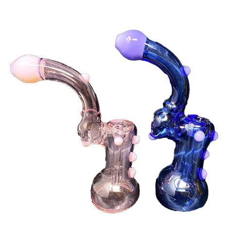 Handmade Colored Glass Bubbler Default Title - TBS Supply Co