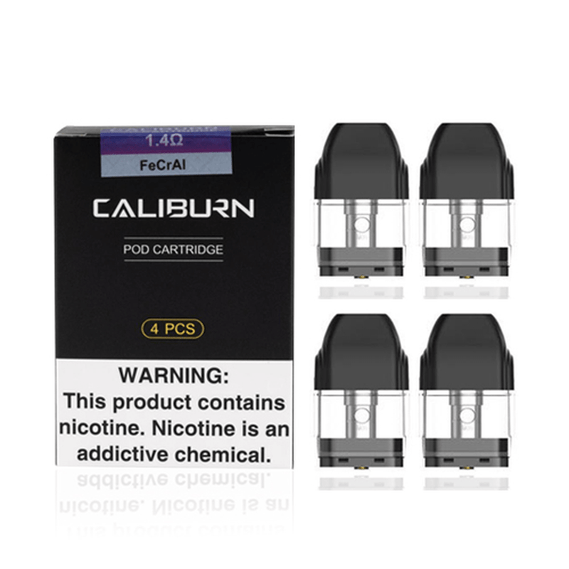 Uwell Caliburn Replacement Pod Cartridges (Pack of 4) - TBS Supply Co