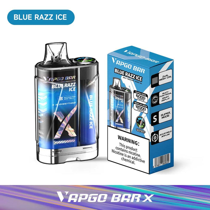 VAPGO BAR X 12K Disposable Vape  (5%, 12000 Puffs) - TBS Supply Co