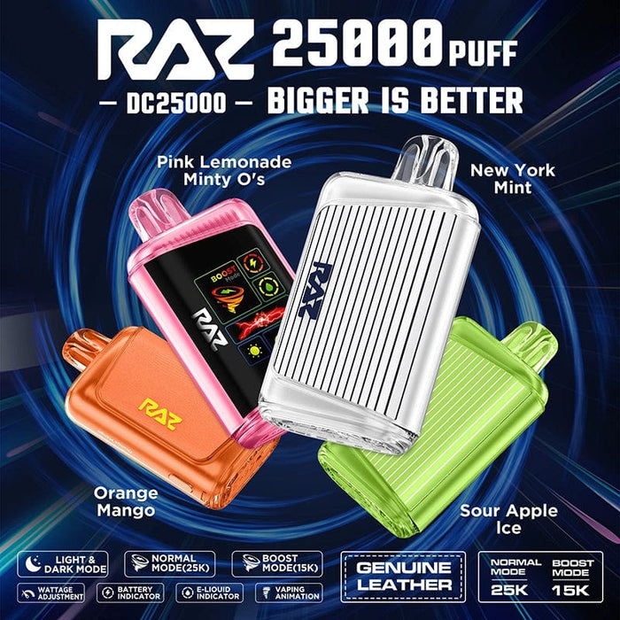 RAZ DC25000 Disposable Vape (5%, 25000 Puffs)