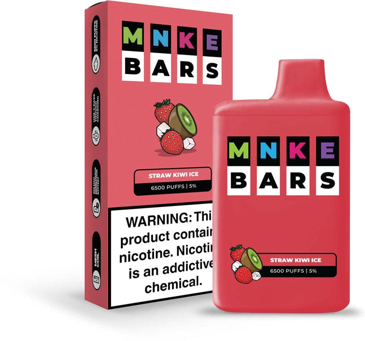 MNKE Bars Disposable Vape (5%, 6500 Puffs)