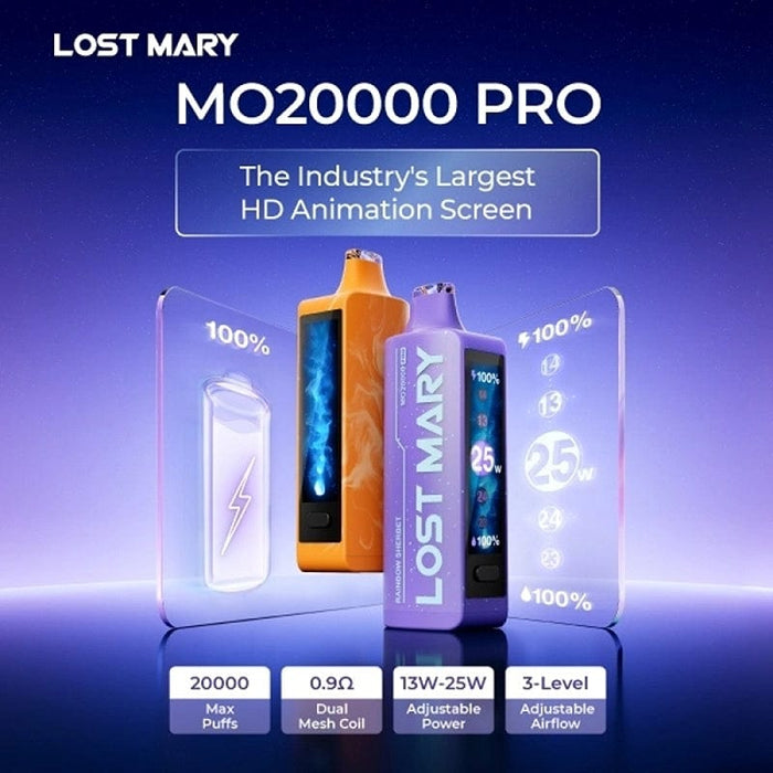 Lost Mary MO20000 Pro Disposable Vape (5%, 20000 Puffs) - TBS Supply Co
