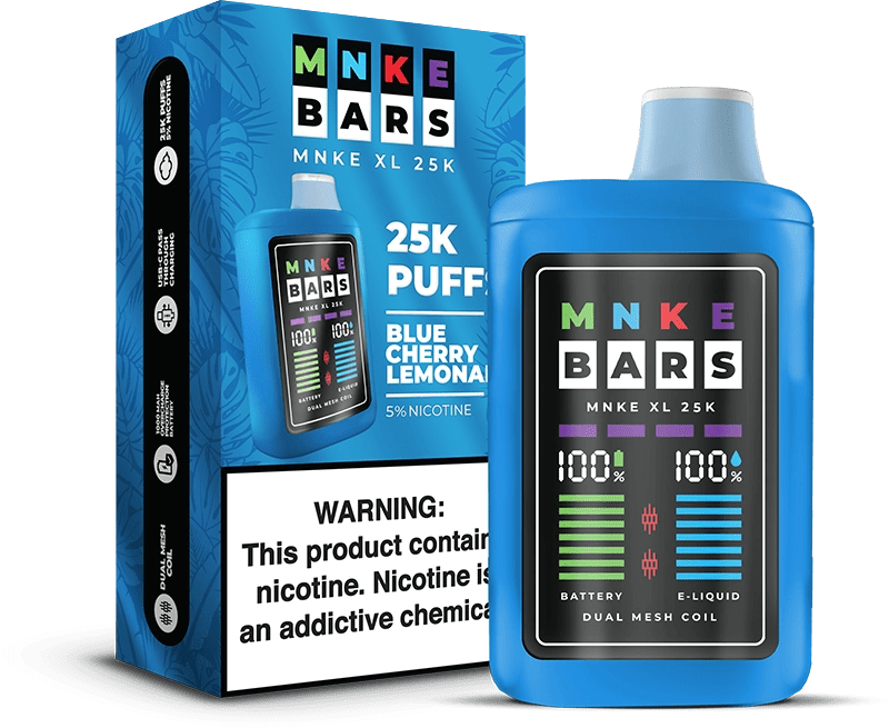 MNKE Bars XL 25K Disposable Vape (5%, 25000 Puffs) - TBS Supply Co