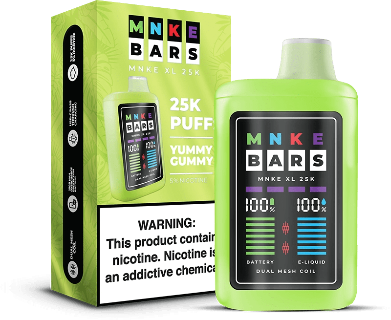 MNKE Bars XL 25K Disposable Vape (5%, 25000 Puffs)