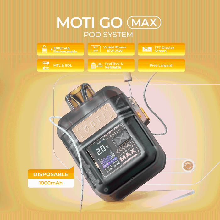 MOTI GO Max 25W Pod Kit - TBS Supply Co