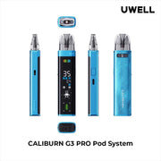 Uwell Caliburn G3 Pro 35W Pod Kit - TBS Supply Co