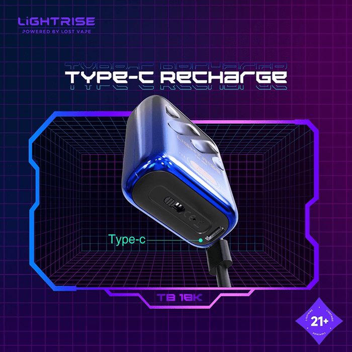Lost Vape Lightrise TB 18K Disposable Vape (5%, 18000 Puffs) - TBS Supply Co