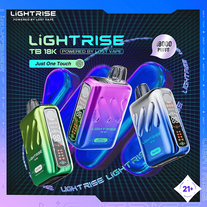 Lost Vape Lightrise TB 18K Disposable Vape (5%, 18000 Puffs) - TBS Supply Co