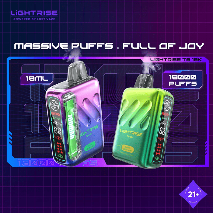 Lost Vape Lightrise TB 18K Disposable Vape (5%, 18000 Puffs) - TBS Supply Co