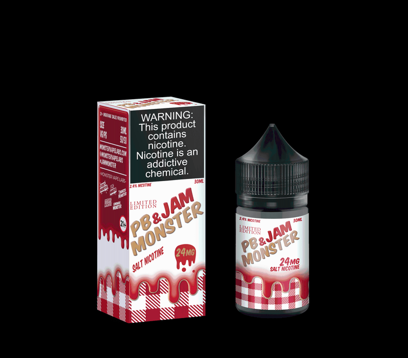 Jam Monster Salts Strawberry PB&J 30ml Nic Salt Vape Juice