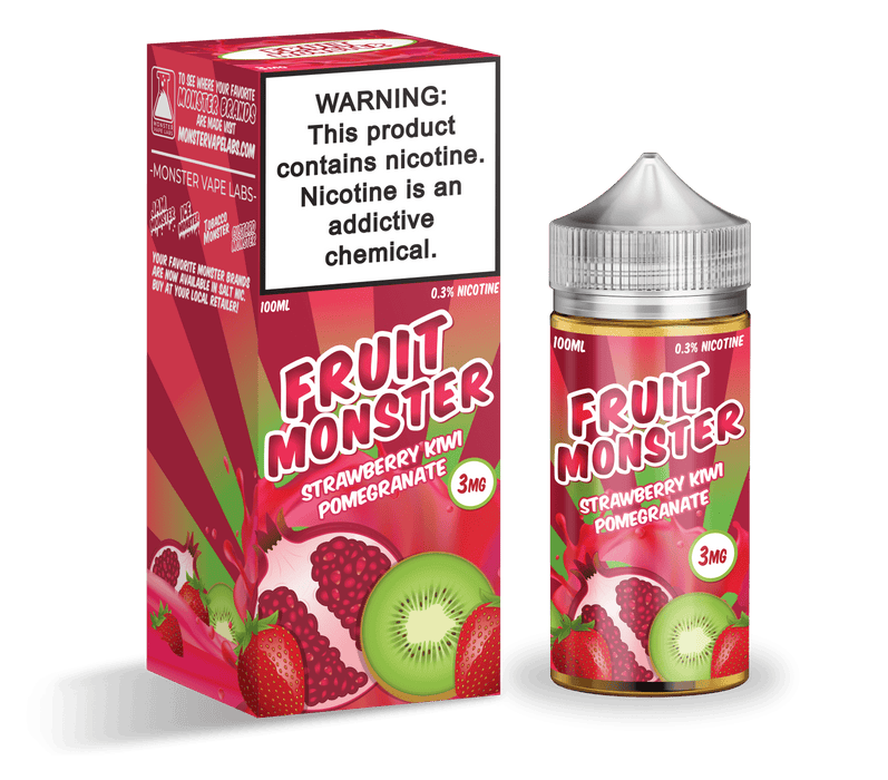 Fruit Monster Strawberry Kiwi Pomegranate 100ml Vape Juice