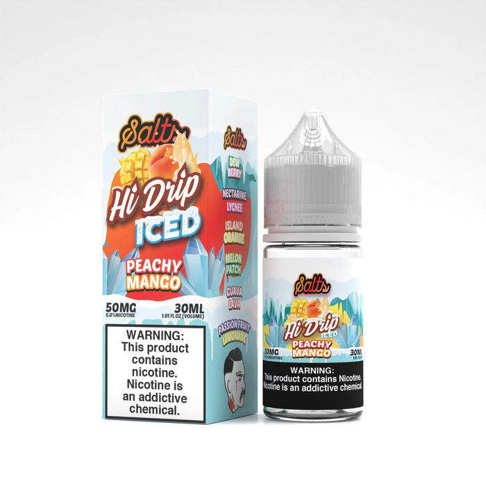 Hi-Drip Salts Iced Peachy Mango 30ml Nic Salt Vape Juice