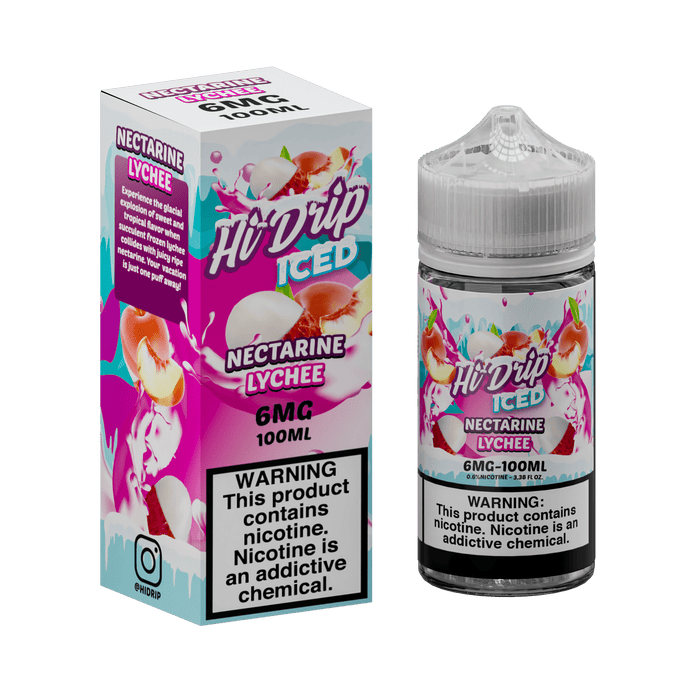 Hi-Drip Iced Nectarine Lychee 100ml Vape Juice