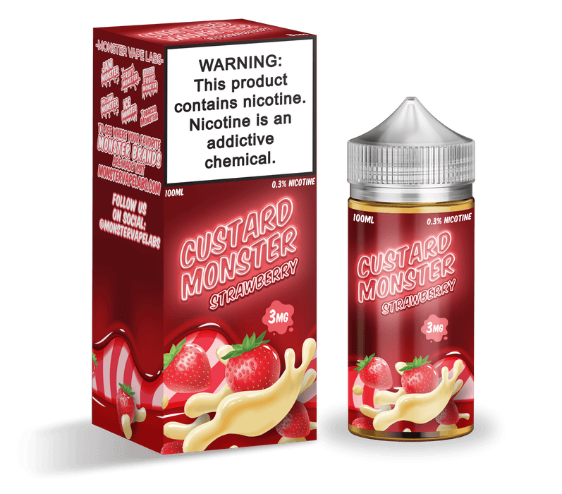 Custard Monster Strawberry Custard 100ml Vape Juice