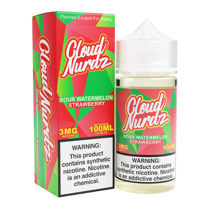 Sour Watermelon Strawberry 100ml TF Vape Juice - Cloud Nurdz