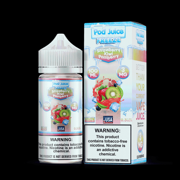 Pod Juice Freeze Strawberry Kiwi Pomberry TF 100ml Vape Juice