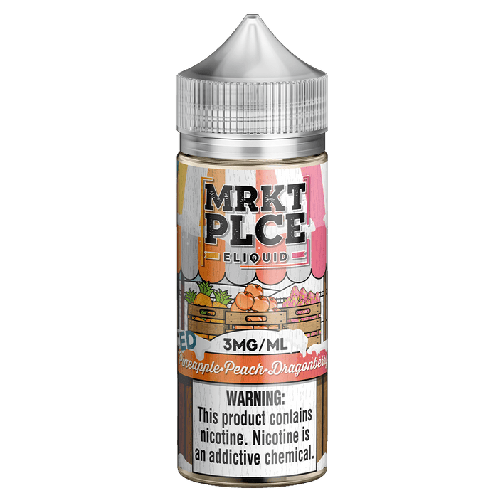 MRKT PLCE Iced Pineapple Peach Dragonberry 100ml Vape Juice