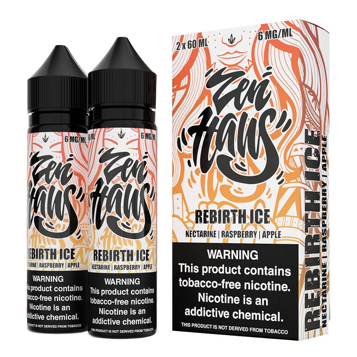 Zen Haus Rebirth Ice (Nectarine+Raspberry+Apple) 120ml Vape Juice