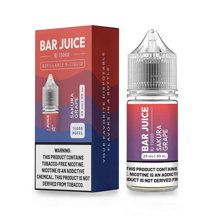 Bar Juice Sakura Grape Nic Salt Vape Juice 30ml