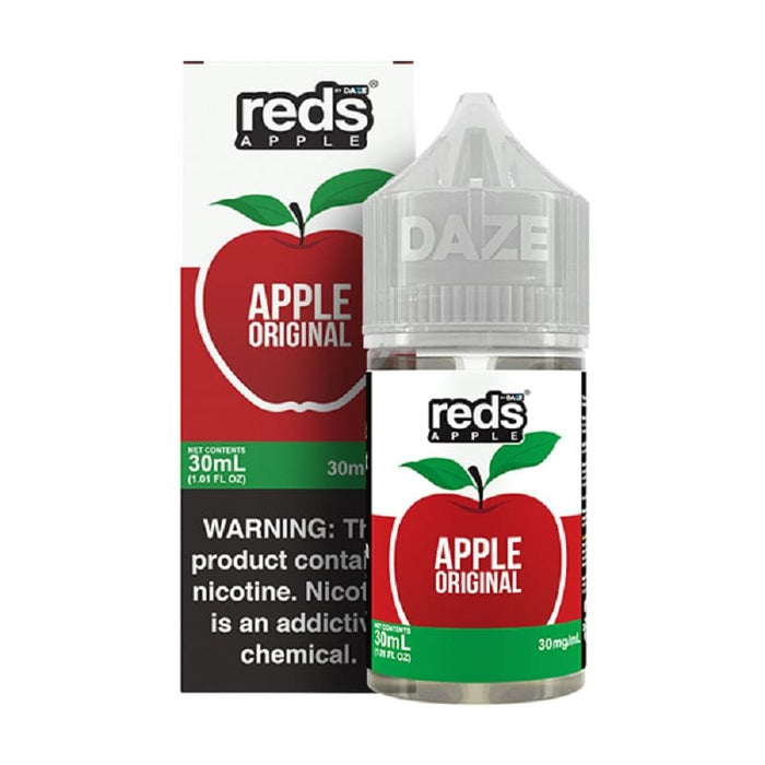 7 Daze Reds Salts Apple Original Nic Salt Vape Juice 30ml