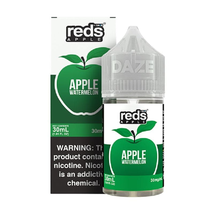 7 Daze Reds Salts Apple Watermelon Nic Salt Vape Juice 30ml