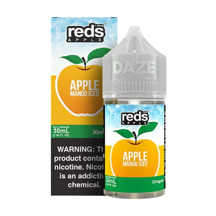 7 Daze Reds Salts Apple Mango Iced Nic Salt Vape Juice 30ml