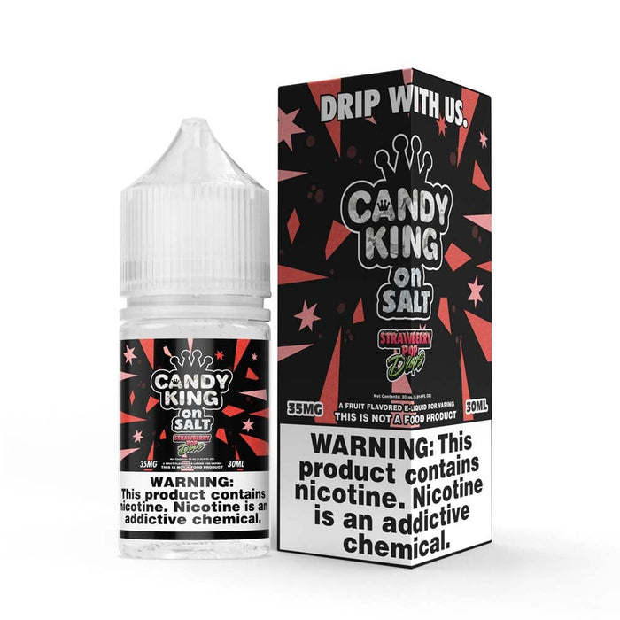 Candy King Salts Strawberry Pop Drop Nic Salt Vape Juice 30ml