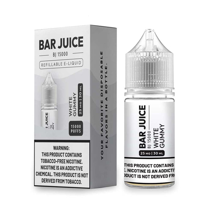 Bar Juice TFN Salts White Gummy Nic Salt Vape Juice 30ml