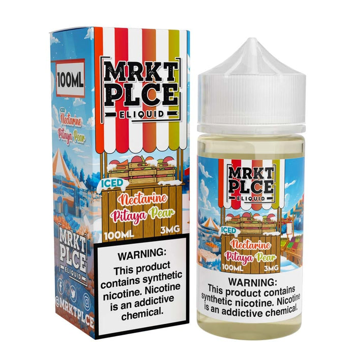 MRKT PLCE ICED Nectarine Pitaya Pear 100ml Vape Juice