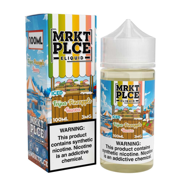 MRKT PLCE ICED Feijoa Pineapple Guava 100ml Vape Juice