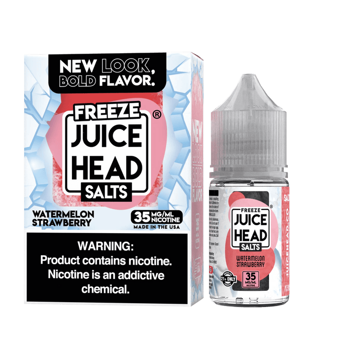 Juice Head FREEZE Watermelon Strawberry Synthetic Nic Salt Vape Juice 30ml