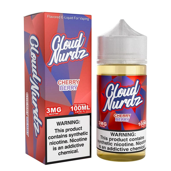 Cloud Nurdz Cherry Berry Synthetic Vape Juice 100ml