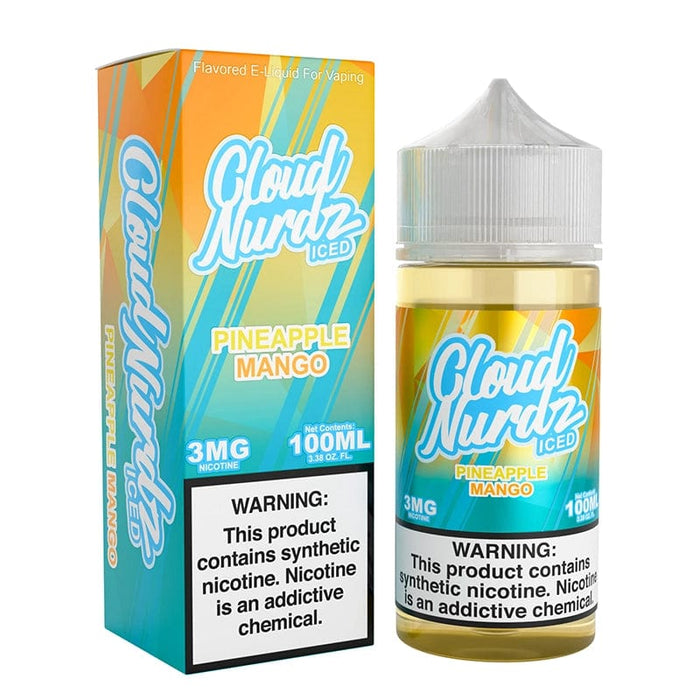 Cloud Nurdz ICED Pineapple Mango Synthetic Vape Juice 100ml