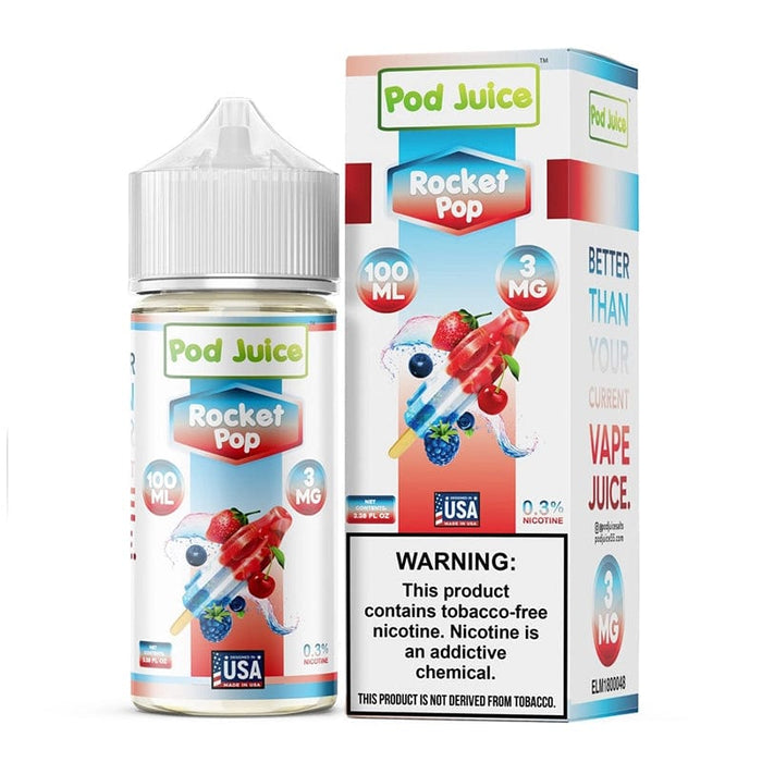 Pod Juice Rocket Pop Synthetic Vape Juice 100ml