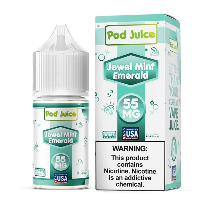 Pod Juice Jewel Mint Emerald TFN Salt Vape Juice 30ml