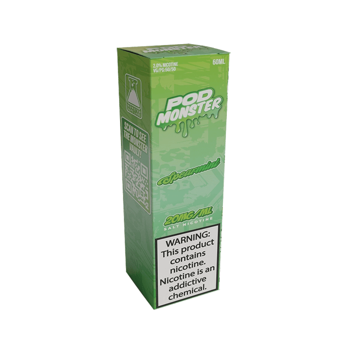 Pod Monster Salts Spearmint Synthetic Vape Juice 60ml