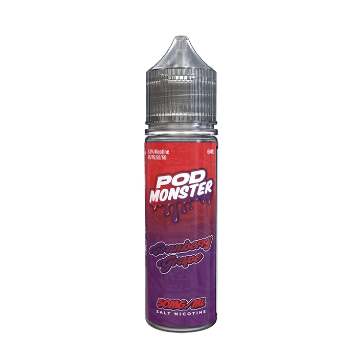 Pod Monster Salts Cranberry Grape Synthetic Vape Juice 60ml