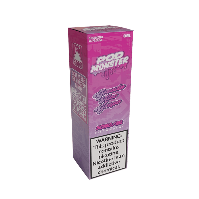 Pod Monster Salts Groovin Aloe Grape Synthetic Vape Juice 60ml