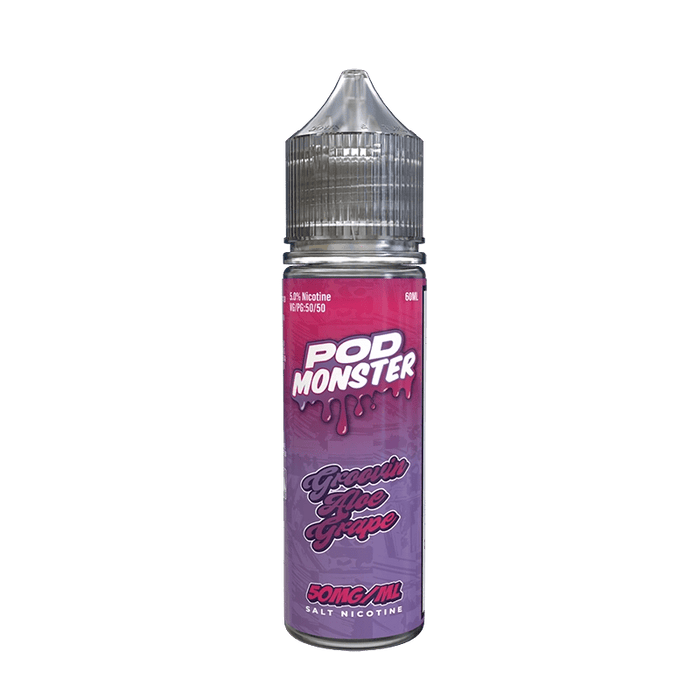 Pod Monster Salts Groovin Aloe Grape Synthetic Vape Juice 60ml