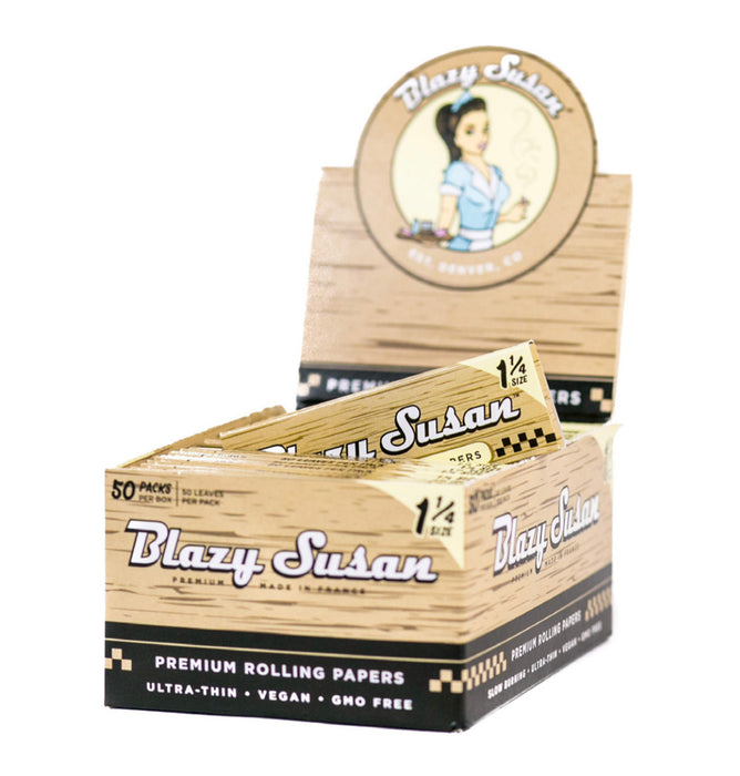 Blazy Susan Unbleached Rolling Papers | 1-1/4″