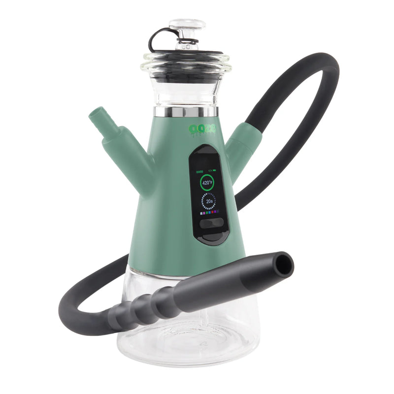 Ooze Ripley Dab Rig Hookah – C-Core 2400 mAh - Black Grey and Mint - TBS Supply