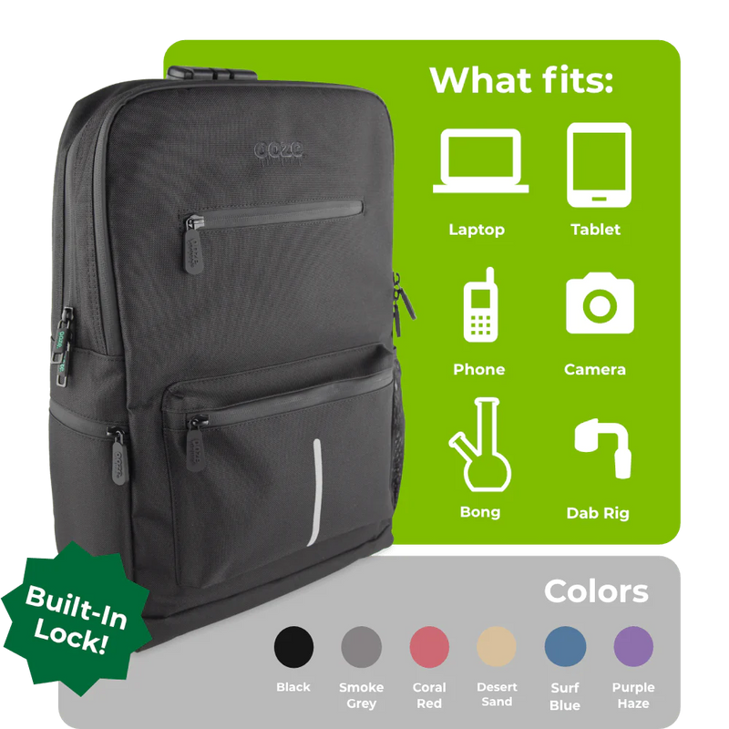 Ooze Traveler Classic Smell Proof Backpack - Smoke Gray - TBS Supply Co