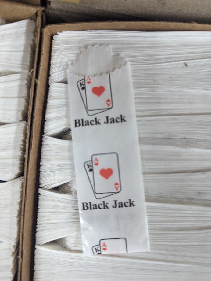 Vellum Glassine Stamp Wax Paper Envelope Bags- BLACK JACK - TBS Supply Co