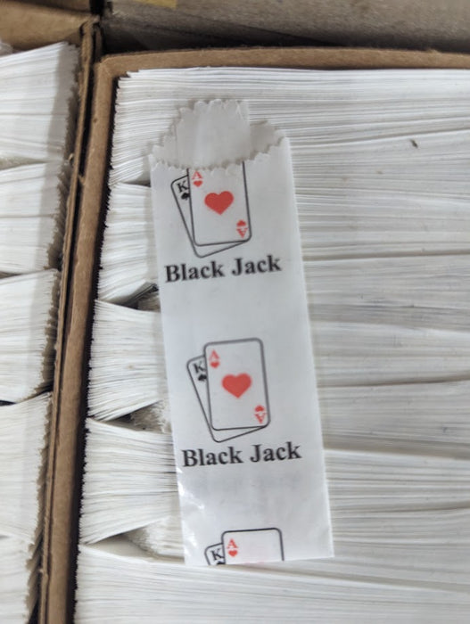 Vellum Glassine Stamp Wax Paper Envelope Bags- BLACK JACK