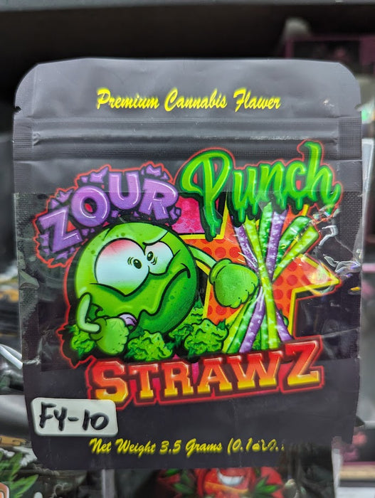 Zour Punch Straws Mylar Bags, 50bags/pk