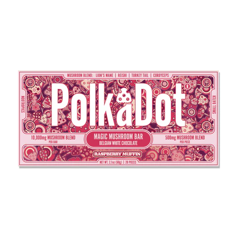 PolkaDot Raspberry Muffin Chocolate Bar