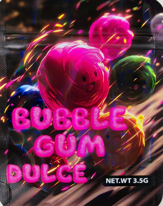 Bubble Gum Dulce Mylar Bags 3.5g