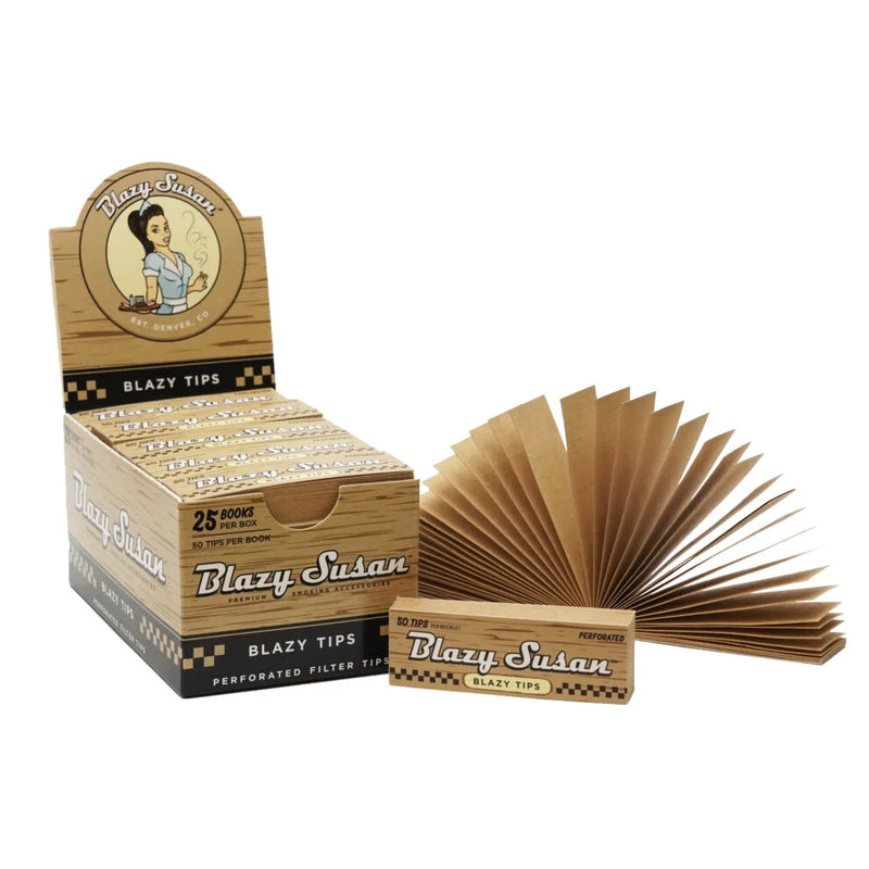 Blazy Susan Unbleached Filter Tips | Full Box - TBS Supply Co