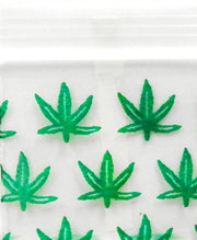 Size 1212 original Apple Bags from The Baggie Store, 1/2 inch by 1/2 inch, shown in leaf pattern on transparent background.