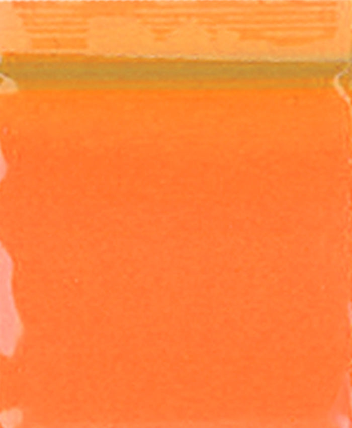 Orange size 1212 original Apple bags from The Baggie Store, measuring 1/2" x 1/2", shown in the image.